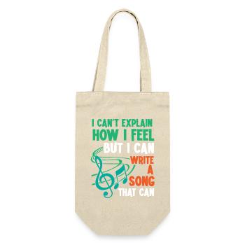 sänger musiklehrer musik sängerin chor - Geschenkbeutel für Flaschen - Natur - Vorne