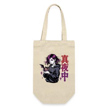 真夜中 Fille d’anime gothique Midnight Bat Gothic - Sac à bouteille - nature - Devant
