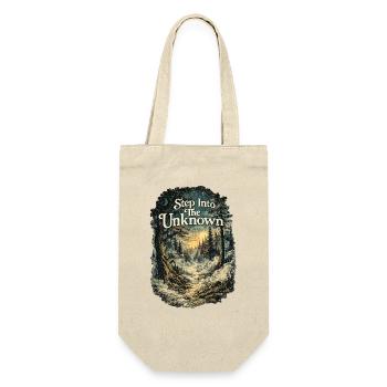 Step Into The Unknown Adventure Forest Nature - Gift Bag for Bottles - nature - Front