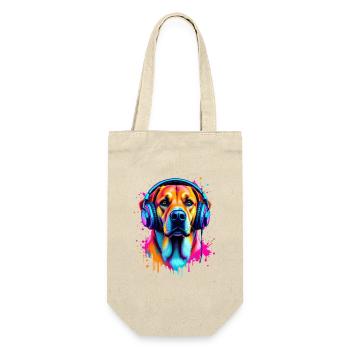 Labrador avec casque - Sac à bouteille - nature - Devant