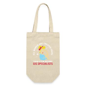 GIS Kartografie Kartograf Geografie Geography - Geschenkbeutel für Flaschen - Natur - Vorne