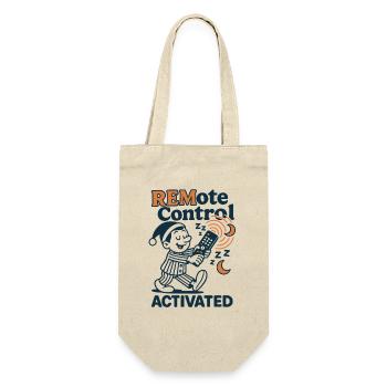 Sleep Remote Control | Sleepwalking Humor - Gift Bag for Bottles - nature - Front