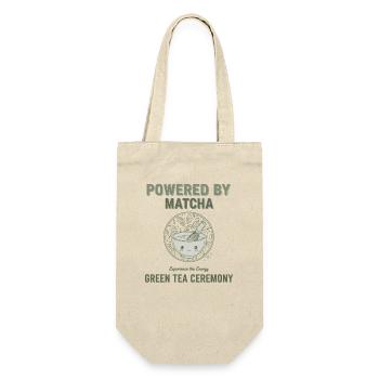 Powered By Matcha Green Tea Ceremony Matcha Lover - Gift Bag for Bottles - nature - Front
