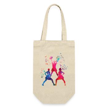 Cheerleader Cheer Mom Cheerleading - Geschenkbeutel für Flaschen - Natur - Vorne