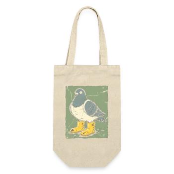 Dove with yellow boots - Gift Bag for Bottles - nature - Front