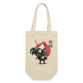 Rooster Samurai in Crimson Circle - Gift Bag for Bottles - nature - Front
