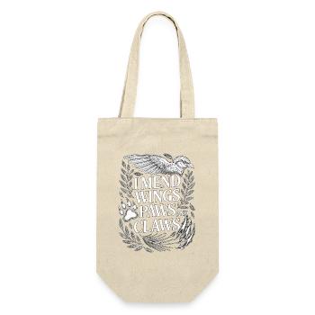Vétérinaire de la faune isolée I Mend Wings Paws et vétérinaire - Sac à bouteille - nature - Devant