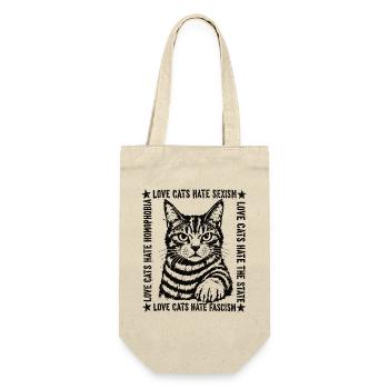 Statement Cat Love Cats Shirt - Gift Bag for Bottles - nature - Front