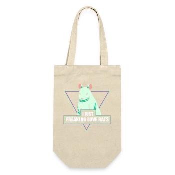 Rat, house rat, rat owner, rat lover - Gift Bag for Bottles - nature - Front