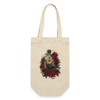 Ship in Bottle - Roses and Freedom - Gift Bag for Bottles - nature - Front