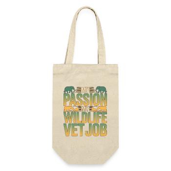 Wildlife Vet My Passion My Wildlife Rehabilitation - Gift Bag for Bottles - nature - Front
