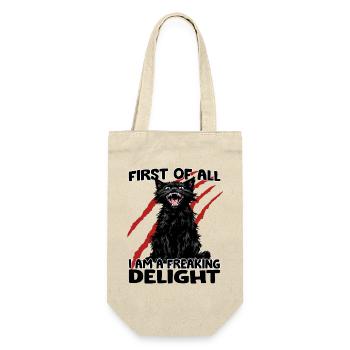 Scratch Monster Cat Black Cat Zoomies Chaos - Gift Bag for Bottles - nature - Front