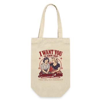 Sarcasm Retro Someone Cares Humor Shirt - Gift Bag for Bottles - nature - Front