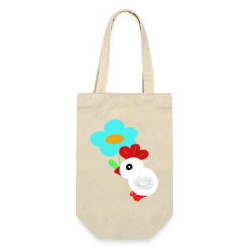 Printemps des Enfants Poulet Fleurs - Sac à bouteille - nature - Devant