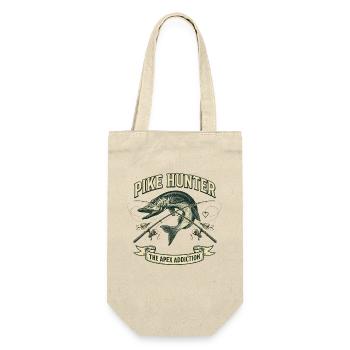 Pike Hunter Angler Predator Vintage - Gift Bag for Bottles - nature - Front