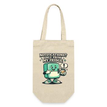 Fridge Only Push | Smart Home - Gift Bag for Bottles - nature - Front