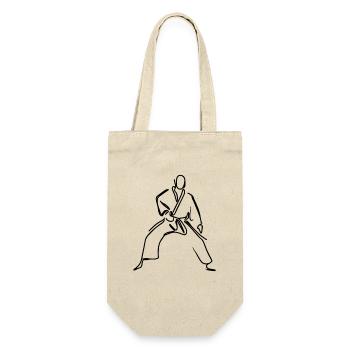 Judo Sketch - Gift Bag for Bottles - nature - Front