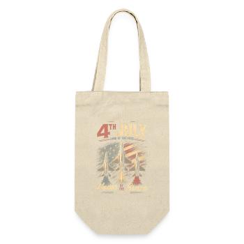 4th July Aircraft Patriotics – Home of the Brave - Gift Bag for Bottles - nature - Front