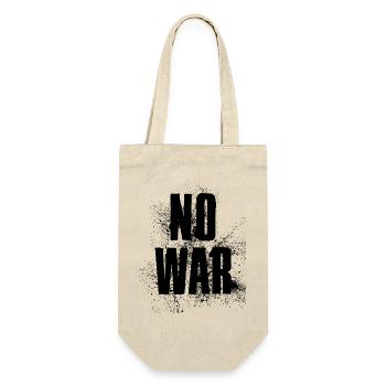 PAS DE GUERRE – Déclaration pour la paix contre la guerre - Sac à bouteille - nature - Devant