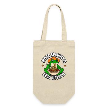 More spaghetti, less trouble – frog-child splits - Gift Bag for Bottles - nature - Front