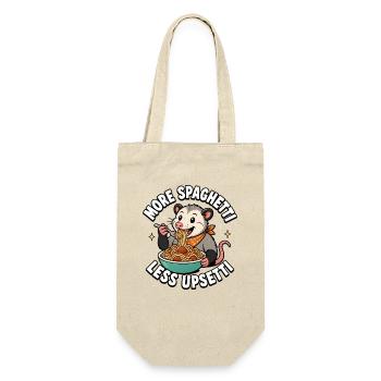 More spaghetti, less trouble, possum children's splits - Gift Bag for Bottles - nature - Front