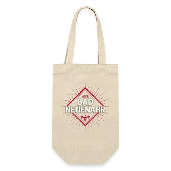 Bad Neuenahr an der Ahr Retro Weintrauben Design - Geschenkbeutel für Flaschen - Natur - Vorne