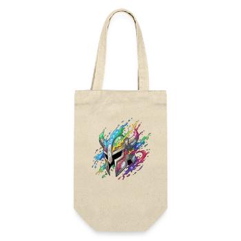 Rune Helmet in Rainbow Fire - Gift Bag for Bottles - nature - Front