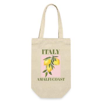 Italien Amalfiküste Urlaub Strand Zitronen Mode - Geschenkbeutel für Flaschen - Natur - Vorne