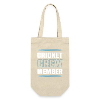 Cricket Crew - Geschenkbeutel für Flaschen - Natur - Vorne