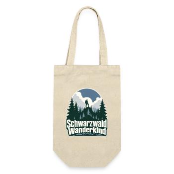 Schwarzwald Wanderkind Hiking Black Forest Nature - Geschenkbeutel für Flaschen - Natur - Vorne
