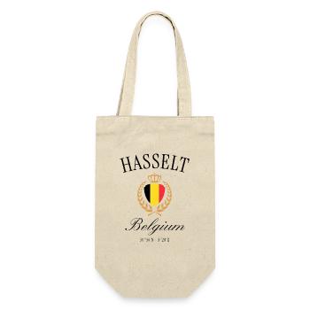 Hasselt Belgien Wappen Krone – Reise Souvenir - Geschenkbeutel für Flaschen - Natur - Vorne