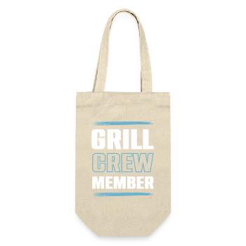 Grill Crew - Geschenkbeutel für Flaschen - Natur - Vorne