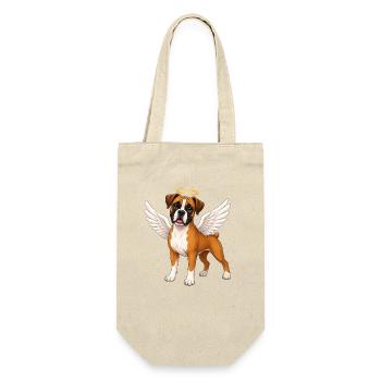 Boxer Dog Angel Wings Halo Keepsake - Gift Bag for Bottles - nature - Front