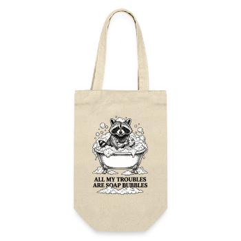 All My Troubles Are Soap Bubbles - Gift Bag for Bottles - nature - Front