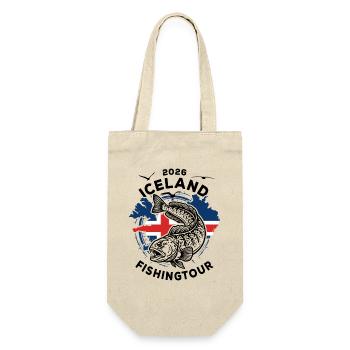 Iceland Fishingtour | 2026 Seewolf - Geschenkbeutel für Flaschen - Natur - Vorne