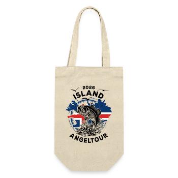 Island Angeltour 2026 Geschenk - Geschenkbeutel für Flaschen - Natur - Vorne