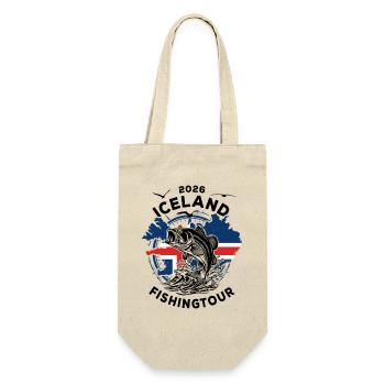 Iceland Fishingtour | 2026 Geschenk - Geschenkbeutel für Flaschen - Natur - Vorne