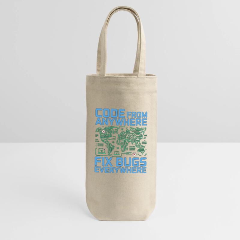 Remote Developer Code From Anywhere Remote Tech Gift Bag for Bottles