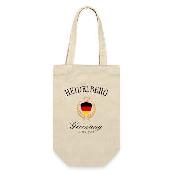 Heidelberg Wappen Krone – Reise Souvenir - Geschenkbeutel für Flaschen - Natur - Vorne