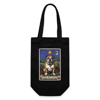 Carte de tarot Bulldog - Sac à bouteille - noir - Devant