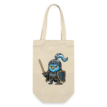 Knight Owl Ren Faire Mittelalterfest - Geschenkbeutel für Flaschen - Natur - Vorne