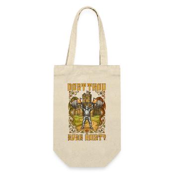 Ren Faire Medieval Dost Thou Even Hoist - Geschenkbeutel für Flaschen - Natur - Vorne