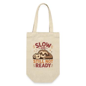 Sloth Coffee Slow Not Ready Shirt - Gift Bag for Bottles - nature - Front