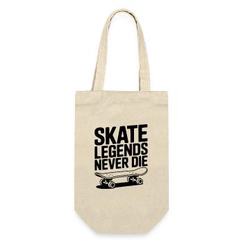 Skate-Legenden sterben niemals - Geschenkbeutel für Flaschen - Natur - Vorne