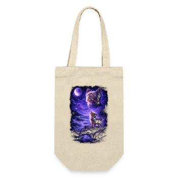 Dog Mom Dog Dad - Gift Bag for Bottles - nature - Front