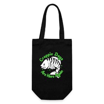 Perche, Crappie, Poisson, Poisson-Lun - Sac à bouteille - noir - Devant