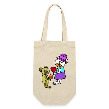 Teddy Ours d’anniversaire des enfants pour la fête des mères - Sac à bouteille - nature - Devant