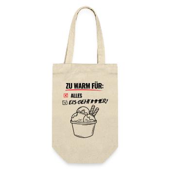 Zu Warm Für Alles -Hitzewelle -Sommer - Geschenkbeutel für Flaschen - Natur - Vorne