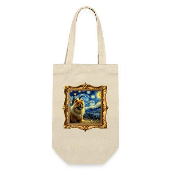 Chowchow Starry Night - Geschenkbeutel für Flaschen - Natur - Vorne