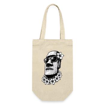 Moai Easter Island Statue in Hawaii Summer Look - Gift Bag for Bottles - nature - Front
